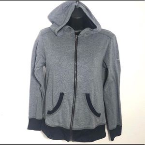 Columbia Small gray, black woman’s hooded jacket